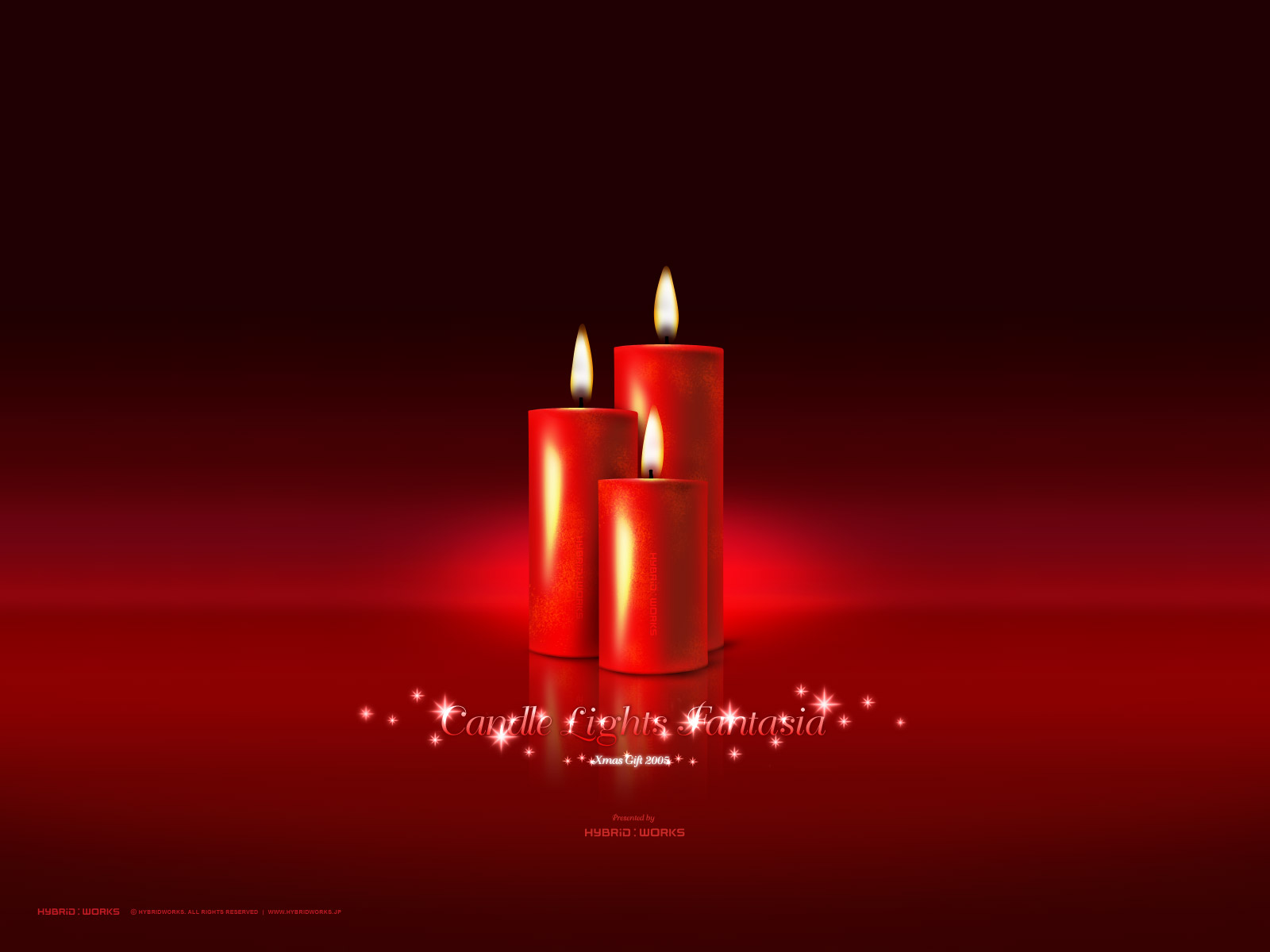 Новогодние свечи красные